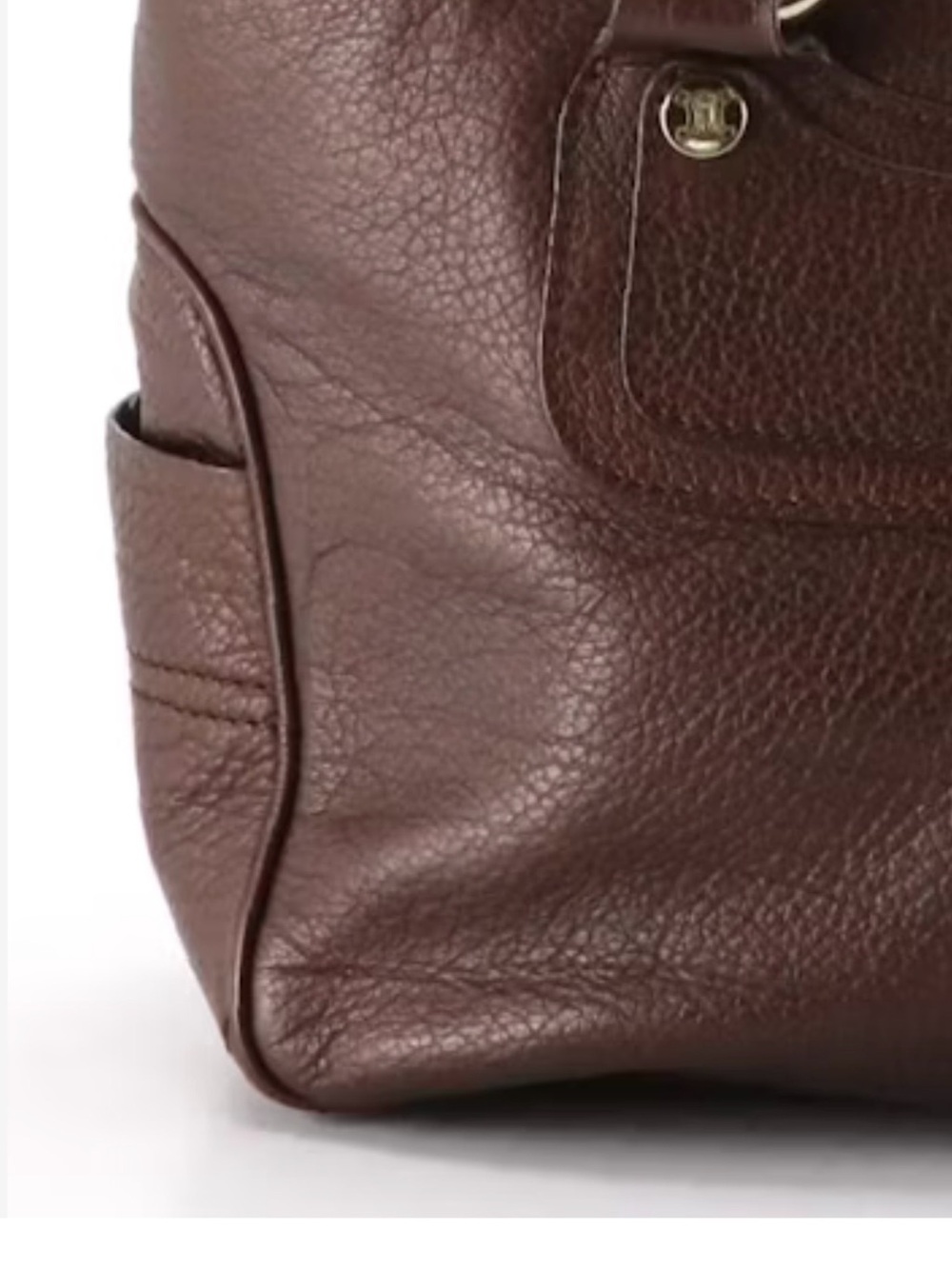 Celine Boogie Bag in Brown in Shimmery Brown Calfskin Leather - Picture 3 of 10